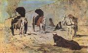 Giovanni Segantini Roman Carts (mk09) oil painting artist